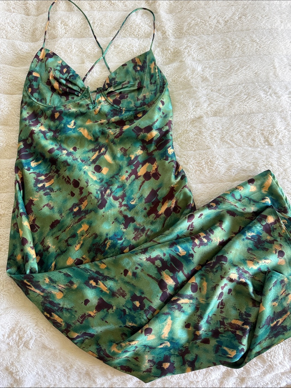 VICI Abstract Slip Dress